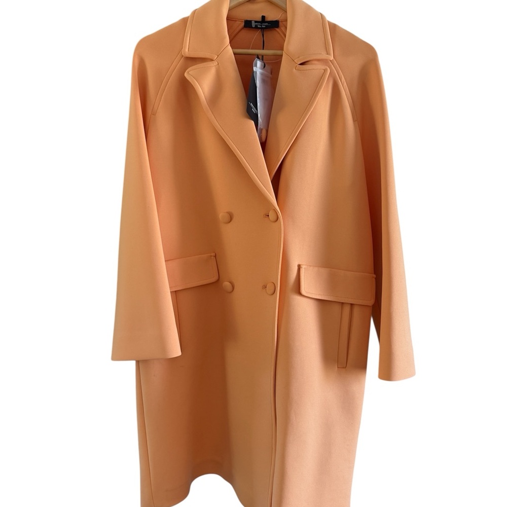 MaxMara Weekend Orange Trench Coat with Notched Lapels- new with tags